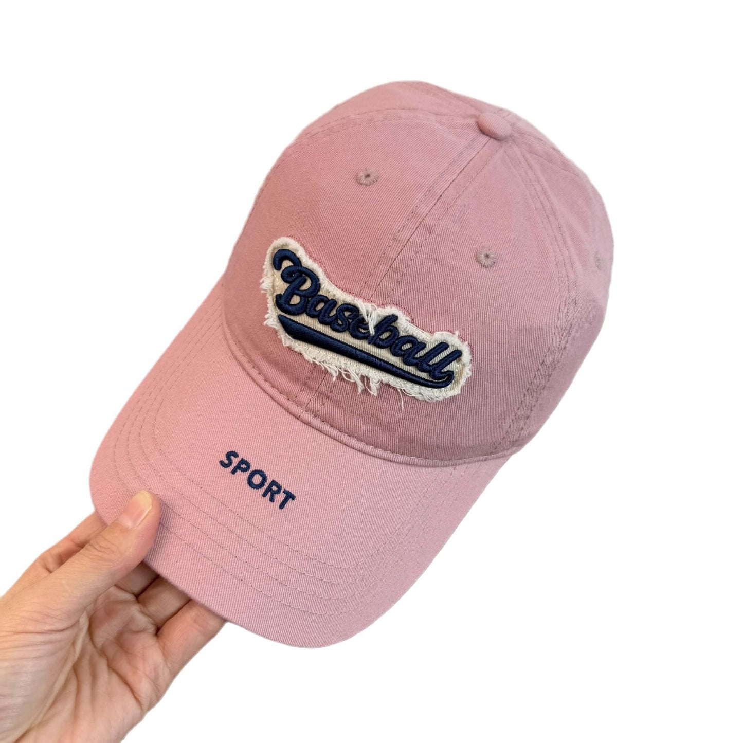 Trendy brand embroidered domed - crown baseball caps, unisex and suitable for all, making the face look smaller